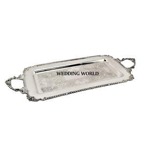 Bandeja Rectangular de Metal de Lujo Moderna y Ecológica de Primera Calidad, Bandeja para Chocolates Hecha a Mano, Más Vendida - Product Image 1