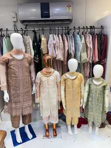 Chanderi soie droite Salwar Kameez fil complexe Jacquard Dupatta Long indien pakistanais vêtements pour mariages fêtes - Product Image 2