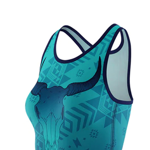 Offre Spéciale femmes Sexy côtelé débardeur pour Fitness respirant Satin vêtements d'entraînement dos nageur dos nu maille Singlet - Product Image 5