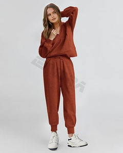 Nuevos chándales elegantes para mujer: chándal recortado resistente al estiramiento combinado con comodidad y moda - Product Image 1