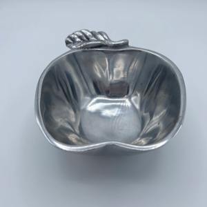 Bol de service en acier inoxydable de qualité supérieure en forme de pomme, finition argentée, pour restaurants, hôtels, traiteurs et présentation de buffet - Product Image 5