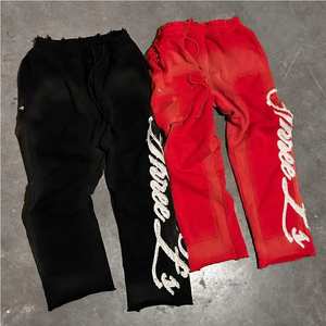 Unisex Custom Heavyweight 400GSM Distressed <b>Tracksuit</b> Luxury <b>Vintage</b> Winter <b>Tracksuit</b> With Your Logo - Product Image 3