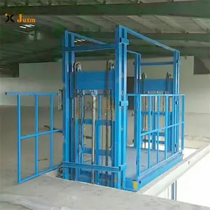 Hàng hóa hàng hóa thang máy động cơ thủy lực với khung thép 1t 2t 3t 4t 5t 10t tải lớn mang thiết bị - Product Image 1