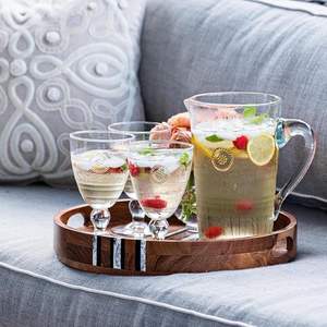 Bandeja DE SERVICIO DE MADERA hecha a mano para café y aperitivos, bandeja de servicio de madera decorativa, diseño único de M/S SHAAD HANDICKTS - Product Image 5