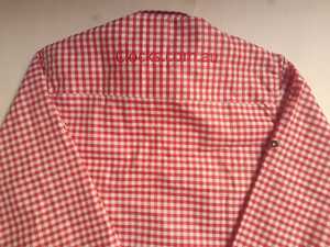 เสื้อเชิ้ตลายตารางบาวาเรียสำหรับผู้ชายผ้าฝ้าย100% เข้ารูปแบบดั้งเดิมสำหรับฤดูใบไม้ผลิ - Product Image 6