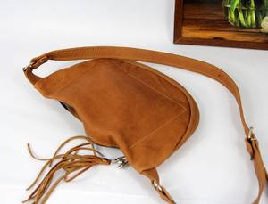 High Quality Genuine Leather Zipper Belt Bag for Women Soft Casual Candy <b>Letter</b> Rivet Pouch with Adjustable Strap Vintage Style - Product Image 3