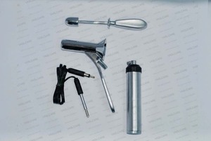 Proctoscope rectal Kelly Anoscope en acier inoxydable de qualité supérieure avec source de lumière pour la chirurgie des hémorroïdes Outil d'examen rectal CE - Product Image 2