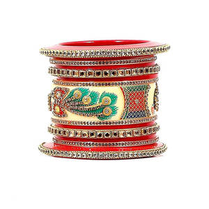 Hecho a mano antiguo indio moda brazalete mejor diseño Churiya joyería hecha a mano nupcial Churiya conjunto para boda - Product Image 4