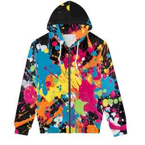 Sudadera con capucha estampada 3D para hombre con sublimación digital personalizada OEM, Sudadera con capucha de poliéster estampada de gran tamaño - Product Image 4