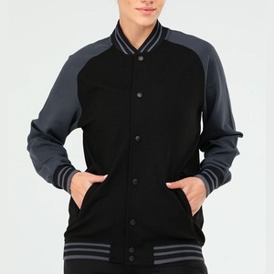 Chaquetas universitarias bordadas personalizadas de alta calidad directas de fábrica, abrigos deportivos transpirables ecológicos de algodón acolchado para mujer - Product Image 5