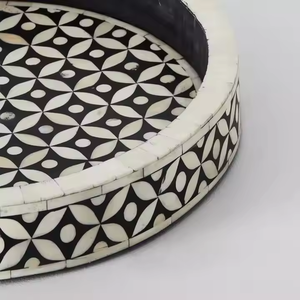 ถาดกลมสำหรับตกแต่งบ้านหรืออาหารงานประดิษฐ์ทำมือถาดกลมขนาดทันสมัยทนทานออกแบบได้ตามต้องการ - Product Image 4