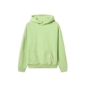 2025 High Quality light Green Color <b>Pullover</b> Hoodie <b>For</b> <b>Men</b> Custom Logo 100% Cotton fabric Plus size Breathable Unisex Hoodies - Product Image 1