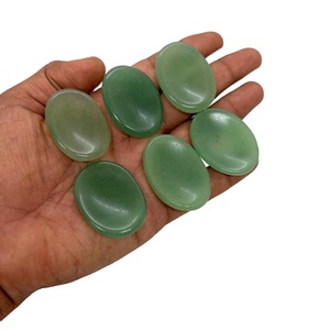 หินอเวนจูรีนจากคริสตัลธรรมชาติหินอัญมณีสีเขียวรูปไข่การบำบัดรักษาด้วยหินโมรานวดบำบัด - Product Image 5