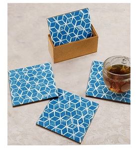 ที่รองแก้วไม้อะคาเซียทำด้วยมือทำจากไม้สำหรับใช้ในบ้านและสำนักงาน - Product Image 2
