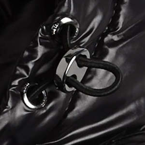 Lightweight <b>Black</b> Puffer Jacket Warm Quilted Padding Waterproof Windproof Breathable <b>Fleece</b>-lined Hooded Design Full Zip <b>Men</b> - Product Image 6