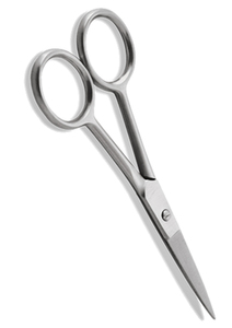 Ciseaux professionnels de coupe de cheveux coupe de moustache ciseaux de toilettage/ciseaux de broderie lames droites incurvées - Product Image 5