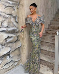 Vestido de Novia de Satén con Cuentas de Elegancia Anatolia, Encanto Atemporal, Vestido de Novia Largo Hasta el Suelo, Vestido Formal para Mujer para Ocasiones Especiales - Product Image 5