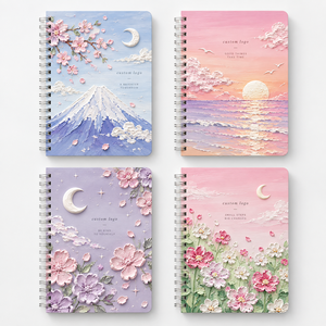 Carnet de notes <span class=keywords><strong>anime</strong></span> à couverture rigide avec logo personnalisé, journal, carnet à spirales A5 pour l'école, le bureau, les enfants, les filles, les étudiants - Product Image 4
