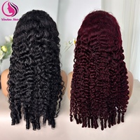 Perruque sans colle 13x6 pré-coupée en dentelle HD, perruque frontale complète en cheveux vierges bruts, perruque en cheveux humains ondulés profonds/ondulés en dentelle HD 13x4