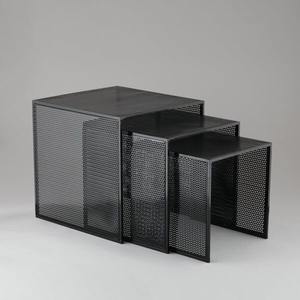 ชุดโต๊ะทำรังเหล็ก3ชิ้นเหมาะสำหรับใช้ตกแต่งในร่มและกลางแจ้ง - Product Image 1