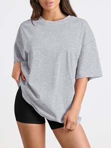 Camiseta OEM para mujer, camiseta de moda de algodón con estampado personalizado con logotipo para estilo callejero y looks de verano - Product Image 2