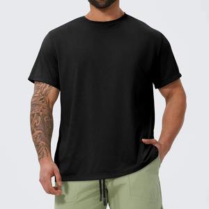 T-shirt surdimensionné de haute qualité personnalisé de luxe respirant 100% coton pour hommes Streetwear à séchage rapide avec logo personnalisé-Vente en gros - Product Image 4
