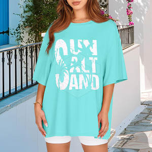 Camiseta Holgada Informal de Verano para Mujer, de la Mejor Calidad, a la Moda, Talla Grande, Manga Corta, 100% Algodón, Ecológica, 2025 - Product Image 2