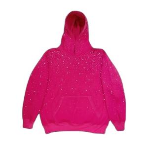 Sudadera con Capucha Personalizada 2026 para Hombre, Sudadera Básica Personalizada de Algodón Mezclado con Pedrería - Product Image 1