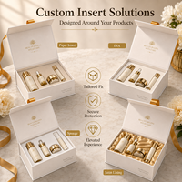 Boîte cadeau de luxe personnalisée gaufrée pliable pour soins de la peau avec nœud en ruban, couvercle et base rigides en carton pour ensembles cosmétiques de spa