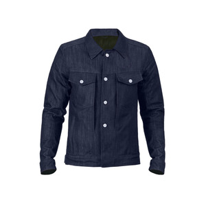 Camisa de mezclilla blindada ligera de cuello alto para hombres Ropa de carreras de motos de algodón ODM Talla 6XL a la venta ahora - Product Image 3