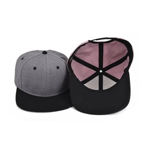 หมวกแก๊ปแบบ Snapback 6 แผง ยูนิเซ็กซ์ สีพื้น ขอบตัดสี สไตล์สตรีท แคชชวล สำหรับผู้ใหญ่ ผลิตจากโพลีเอสเตอร์ ผ้าฝ้าย ผ้าแคนวาส รับสกรีนโลโก้ - Product Image 4