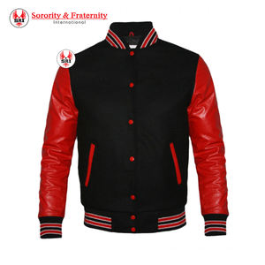 Chaqueta Universitaria Delta Sigma, Logotipo Personalizado Bordado, Cierre de Cremallera, Estilo Occidental Informal, Transpirable, Desmontable, Otoño - Product Image 2