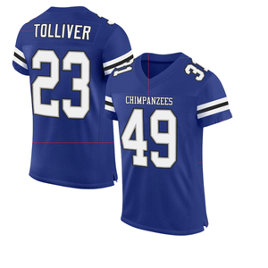 เสื้อฟุตบอลสีน้ำเงินแบบปรับแต่งได้ ชื่อทีมและหมายเลขที่กำหนดเองได้ ชื่อใดก็ได้ เสื้อกีฬาแบบกำหนดเองสำหรับผู้ชายและผู้หญิง เสื้อผ้ากีฬา - Product Image 4