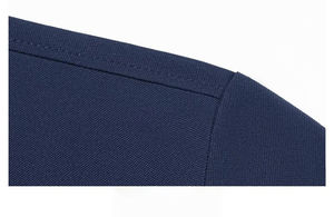 Polo de punto ahuecado para hombre para verano, ropa informal con cuello vuelto y mangas cortas, estilo exudado con patrones de rayas - Product Image 5