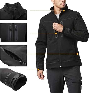 Veste Softshell pour homme avec couche coupe-vent et poignets réglables Vestes parfaites pour hommes - Product Image 4