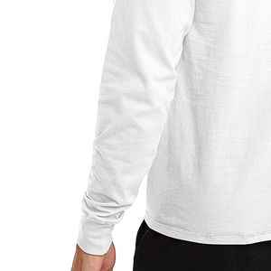 T-shirt pour homme à manches longues de haute qualité, 100% coton, col rond, respirant, écologique, tissu 220g, décontracté - Product Image 6