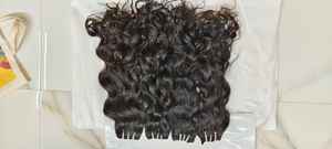 Vente directe d'usine inde donneur unique aligné cuticule vierge extensions de cheveux humains bruts Machine Double trame lâche profond naturel - Product Image 2