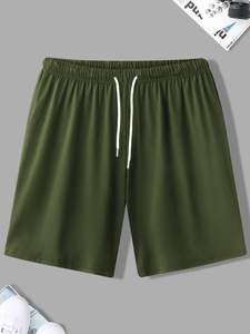 กางเกงขาสั้นซับเหงื่อของผู้ชายมาใหม่ล่าสุดปรับแต่งโลโก้รูปแบบของแข็งหลากหลายสไตล์ - Product Image 4