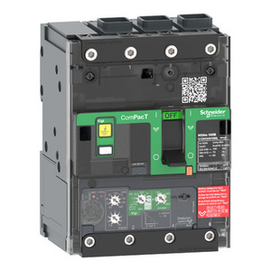 Interruttore Automatico Schneider Electric ComPacT NSXm H C11H34V100L 3 Poli 3D 100A Micrologic 4.1 Trip 70kA 415VAC - Product Image 1
