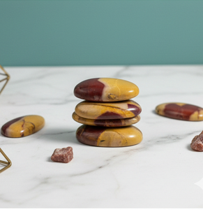 Cabochons de jaspe mookaite naturel faits à la main de qualité incroyable, apportant des sentiments chaleureux et heureux pour les projets de création de bijoux - Product Image 4