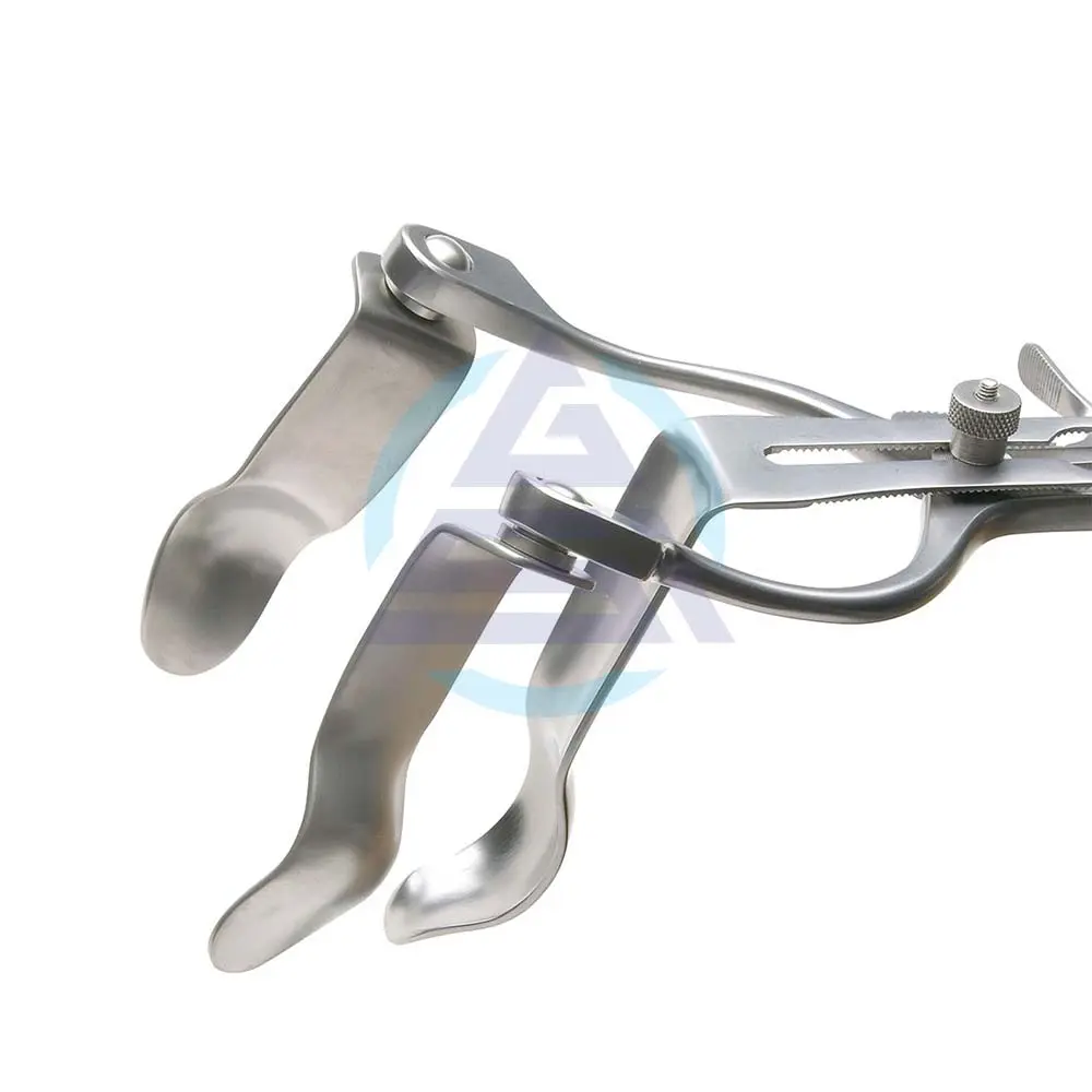 Zelfhoudend Anale Combinatie Retractor Met Ratel Twee Paar Roterende Laterale Bladen 75Mm X 24Mm En 95Mm X 24Mm