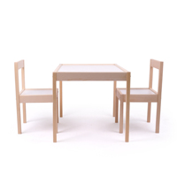 Table et chaises d'activités pour enfants Montessori en bois pliables 4 places, durables, sans BPA, ergonomiques, adaptées aux enfants, modernes, pour la chambre