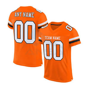 Maillot de football américain personnalisé, uniforme en mesh, transfert thermique, manches courtes, léger, été, maillot de football pour fans - Product Image 1