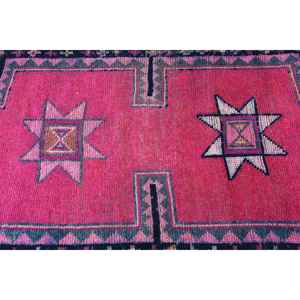 Vintage <b>Runner</b> Rug, 3.2x9.8 ft Turkish Rug, <b>Red</b> Floral Wool Rug - Product Image 5