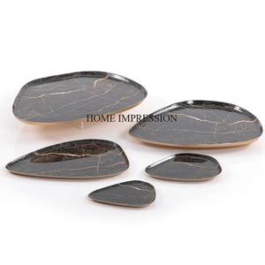 Simple Standard Designer Royal Look Aluminum Casted Silver Color Shiny Polished 7 Compartments Dry Fruits Serving Metal <b>Tray</b> - Product Image 5