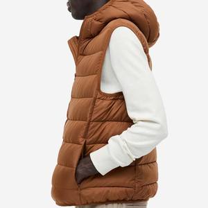 Chaleco Acolchado Estiloso para Hombre, para Actividades al Aire Libre en Clima Frío, Cálido, con Cierre, Sin Mangas, para Invierno, con Apliques Frontales, Venta al Por Mayor - Product Image 6