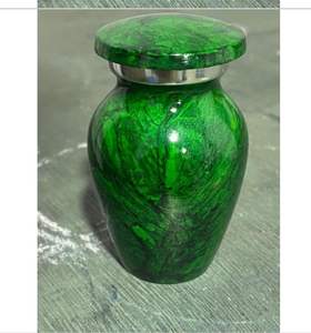<b>Small</b> <b>Urn</b> <b>for</b> <b>Human</b> <b>Ashes</b> - Handcrafted Mini Cremation <b>Urns</b> <b>for</b> <b>Ashes</b> - Perfect <b>Urn</b> <b>for</b> Men & Women (Green, <b>Small</b>) - Product Image 2