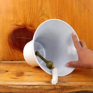 Cloche Premium en aluminium moulé du navire nautique de la marine | Cadeaux de décoration de chambre d'enfant (6 pouces blanc) - Product Image 5