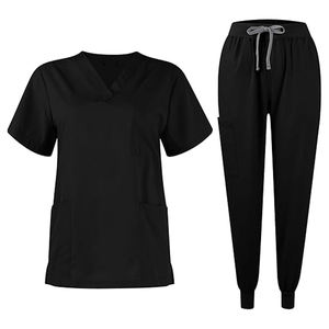 Venta al por mayor Unisex Doctor Scrubs Sets Poliéster/Mezcla de algodón Bajo MOQ Athletic Fit de secado rápido Transpirable Logotipo personalizado Premium a granel - Product Image 6