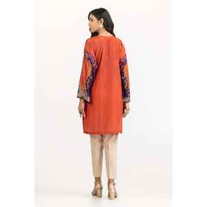 Chemise longue en soie et mousseline de luxe, imprimée numériquement, ornée de perles et brodée, motif floral, taille unique - XS à XL ILP-23-190 - Product Image 4